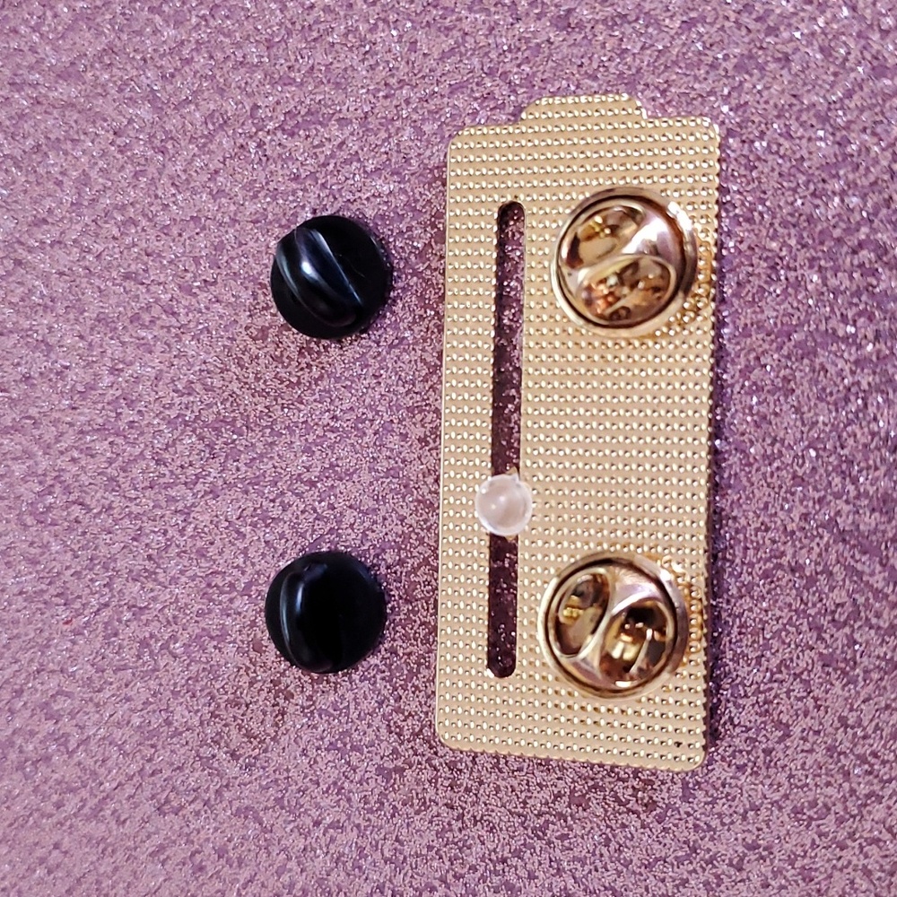 NEW Social Battery Functional Sliding Enamel Pin - Picture 3 of 4